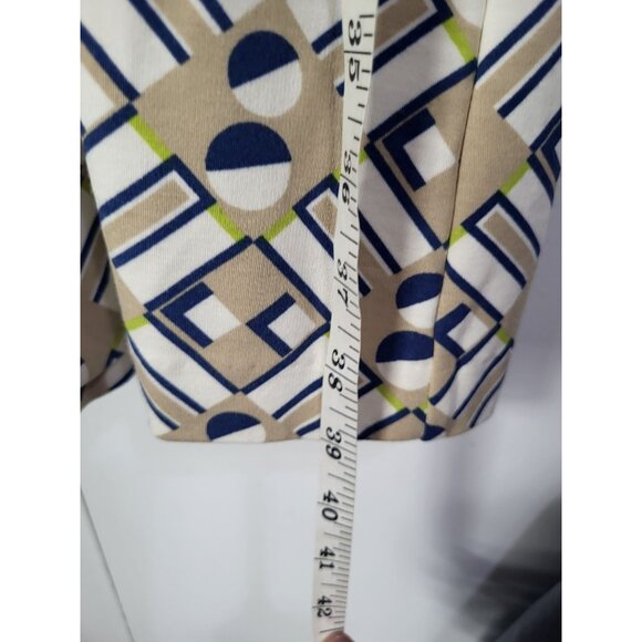 J. McLaughlin Women's LG Judith Dress Kaleidoscope Geometric Print Midi - Picture 7 of 9